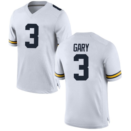Rashan Gary Michigan Wolverines Men's NCAA #3 White Game Brand Jordan College Stitched Football Jersey ZNM1854SL